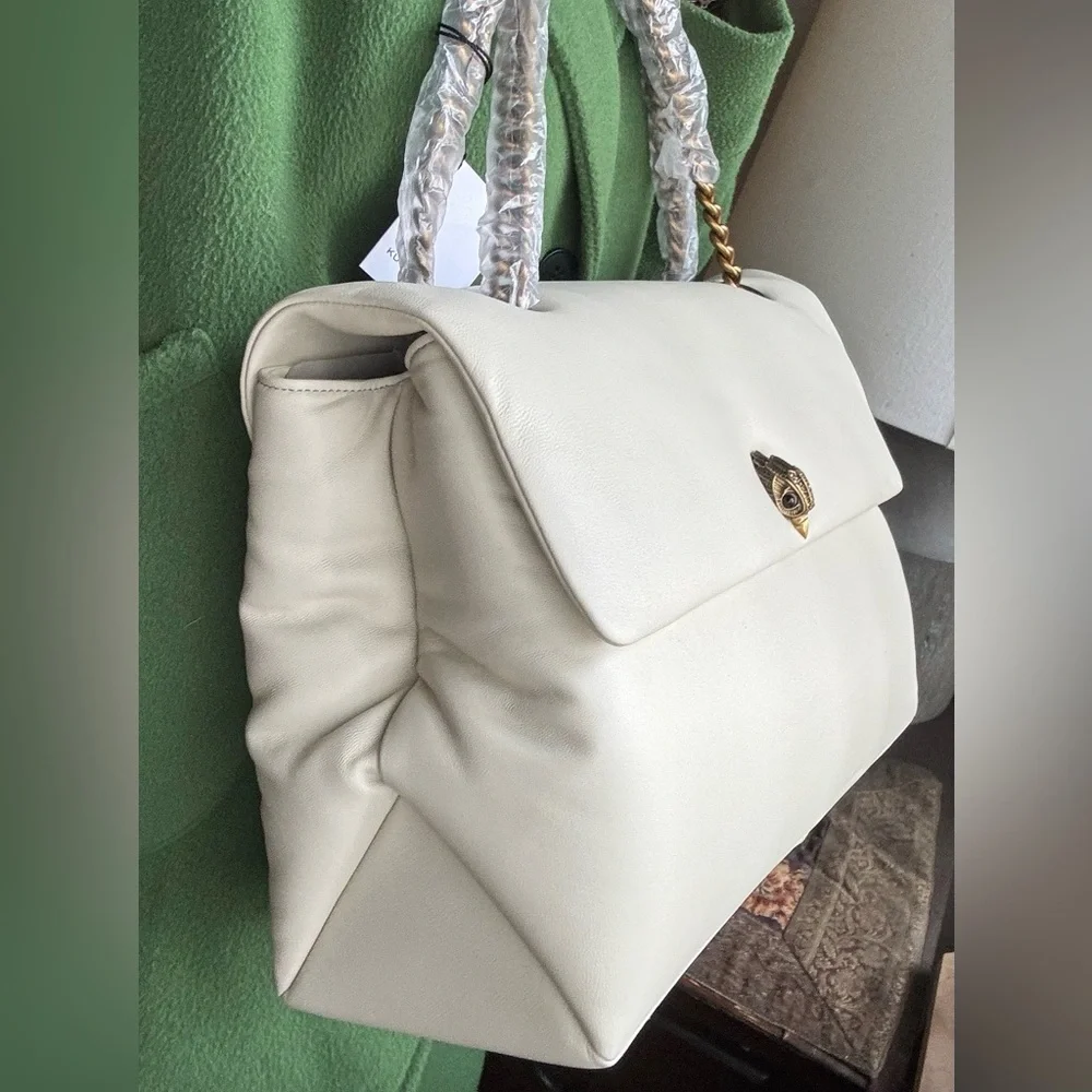 Authentic KURT GEIGER XL Pillow leather flap magnetic  shoulder bag - Picture 12 of 15